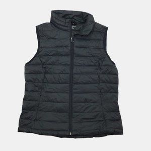 Amazon Essentials Womens Black Puffer Vest L Large Compact Vest With Pouch